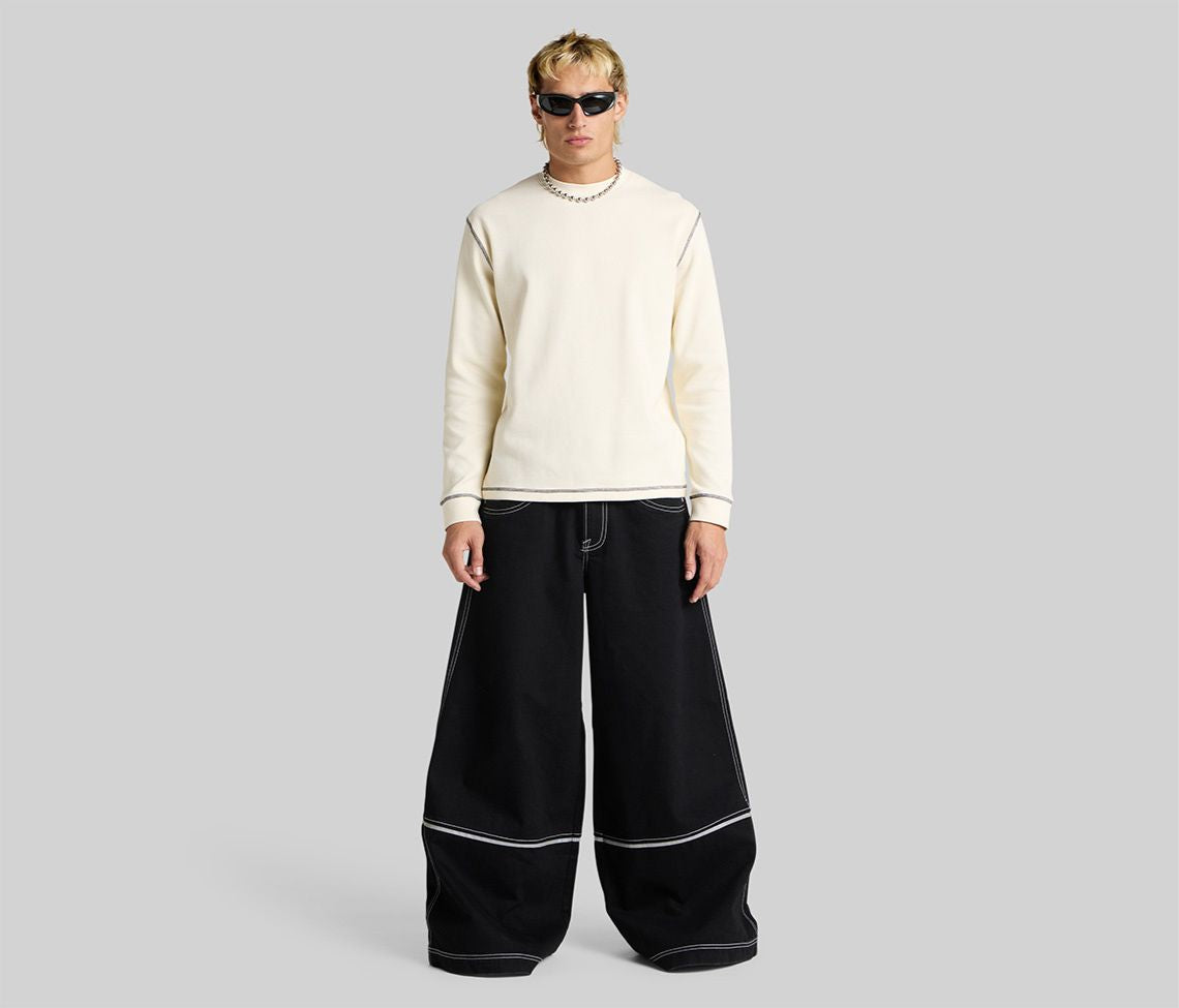 REFLEKTOR 36" WIDE LEG SUPER BLACK RINSE