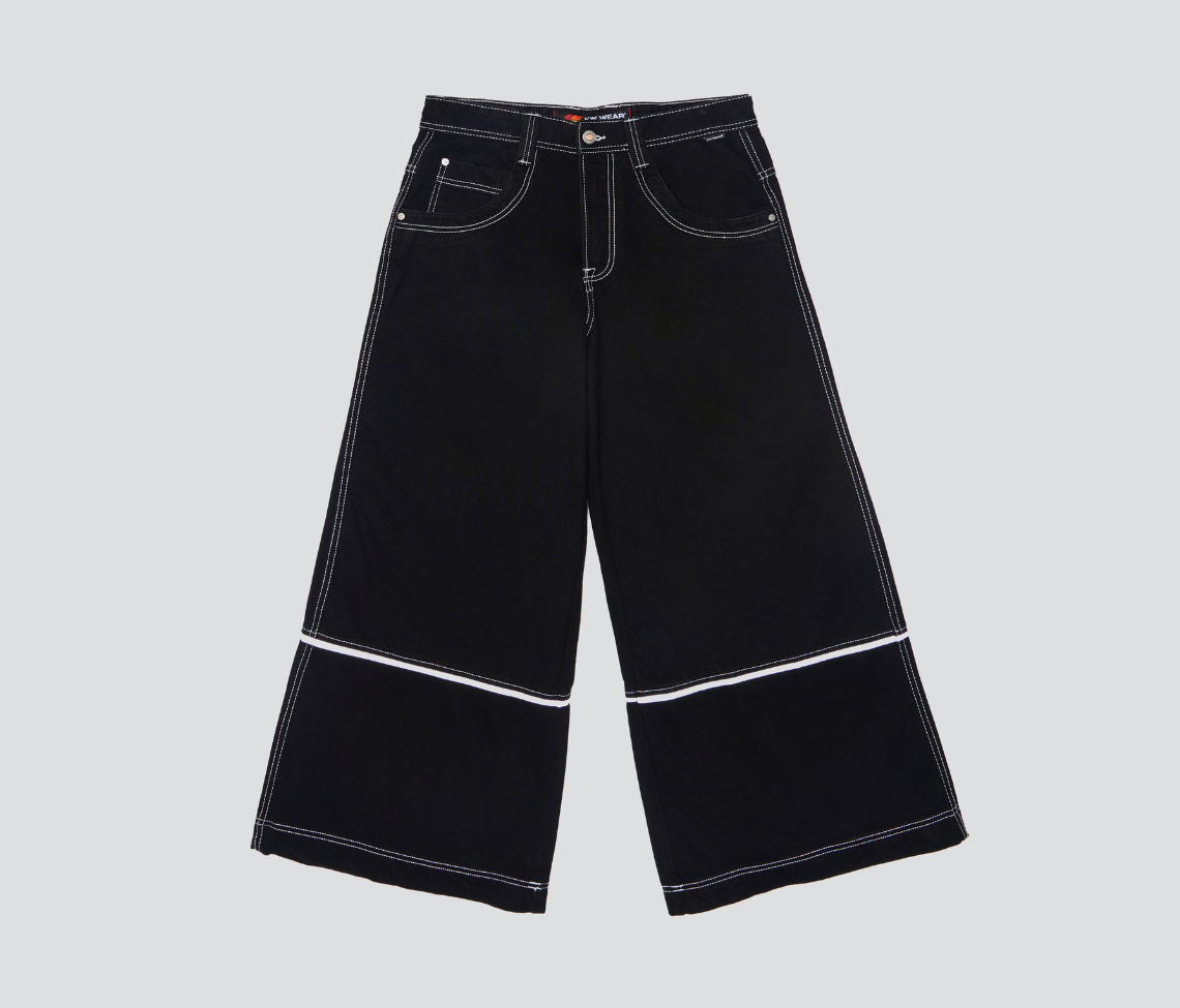 1836 REFLEKTOR 36" WIDE LEG SUPER BLACK RINSE