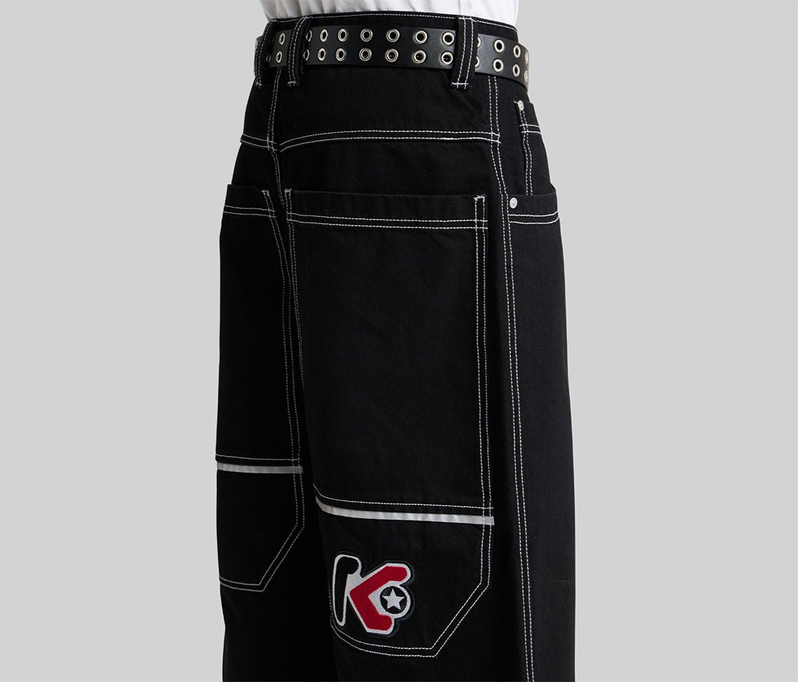 REFLEKTOR JORT 18" INSEAM SUPER BLACK RINSE