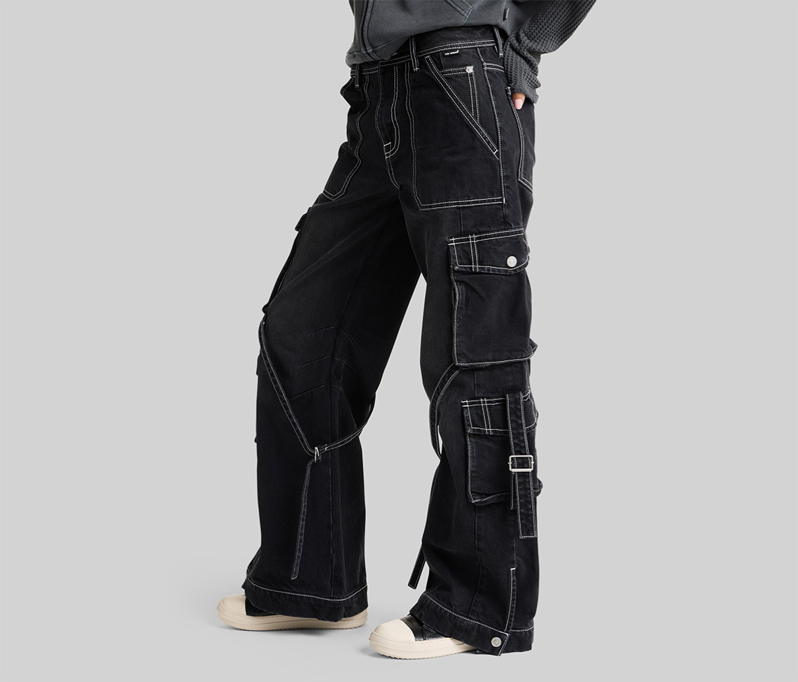 W 2623 90's COMBAT CARGO 23" VINTAGE BLACK