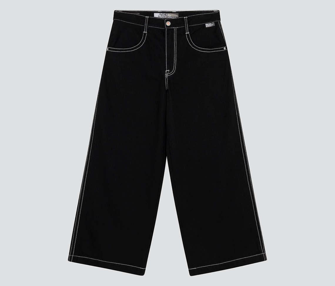 W EVIL KLOWN 28" SUPER BLACK RINSE