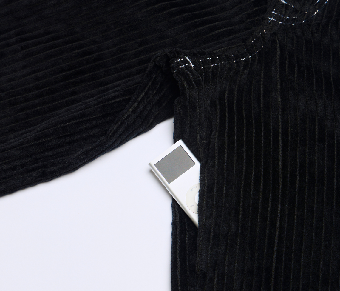 W SUPREME KORDZ 26" 3-WALE CORDUROY BLACK