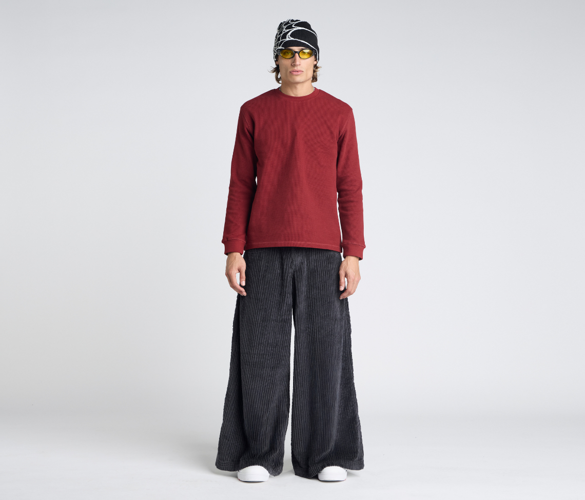 KING KORDZ 36" 3-WALE CORDUROY CHARCOAL
