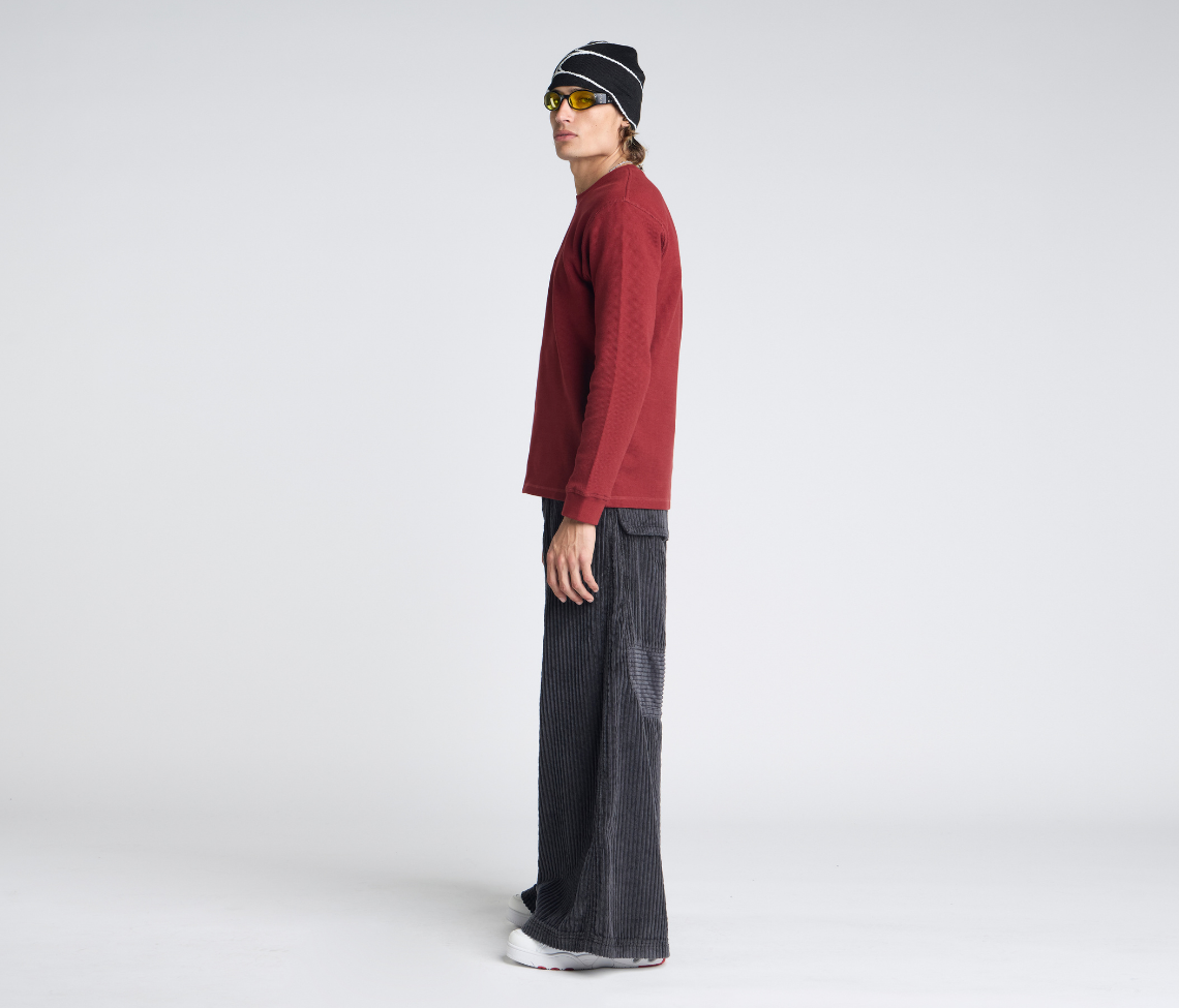 KING KORDZ 36" 3-WALE CORDUROY CHARCOAL
