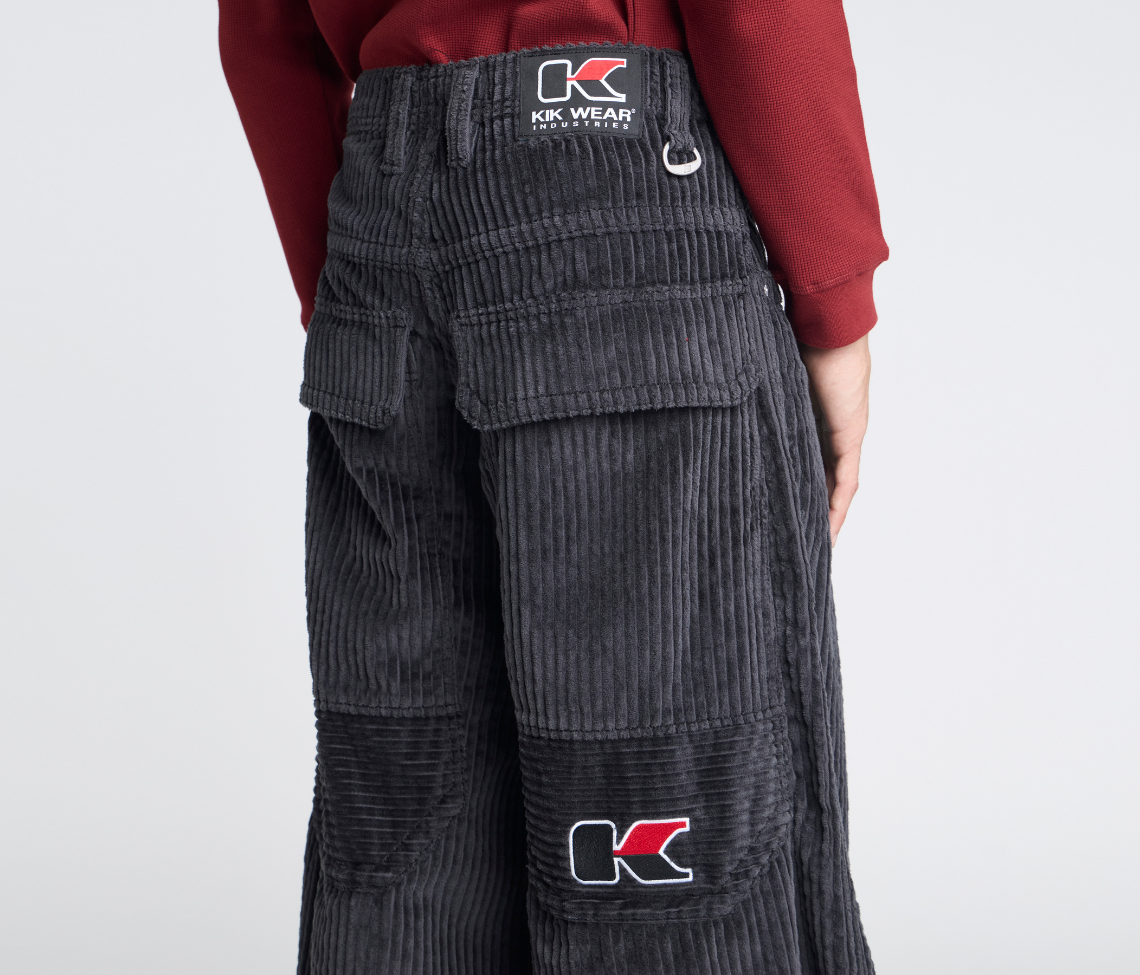 KING KORDZ 36" 3-WALE CORDUROY CHARCOAL