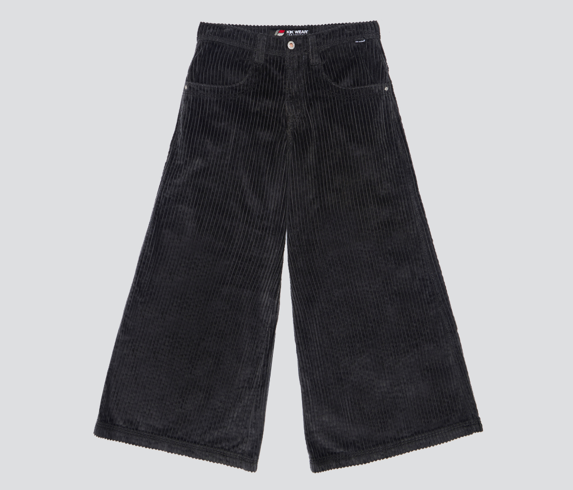 W KING KORDZ 36" 3-WALE CORDUROY CHARCOAL