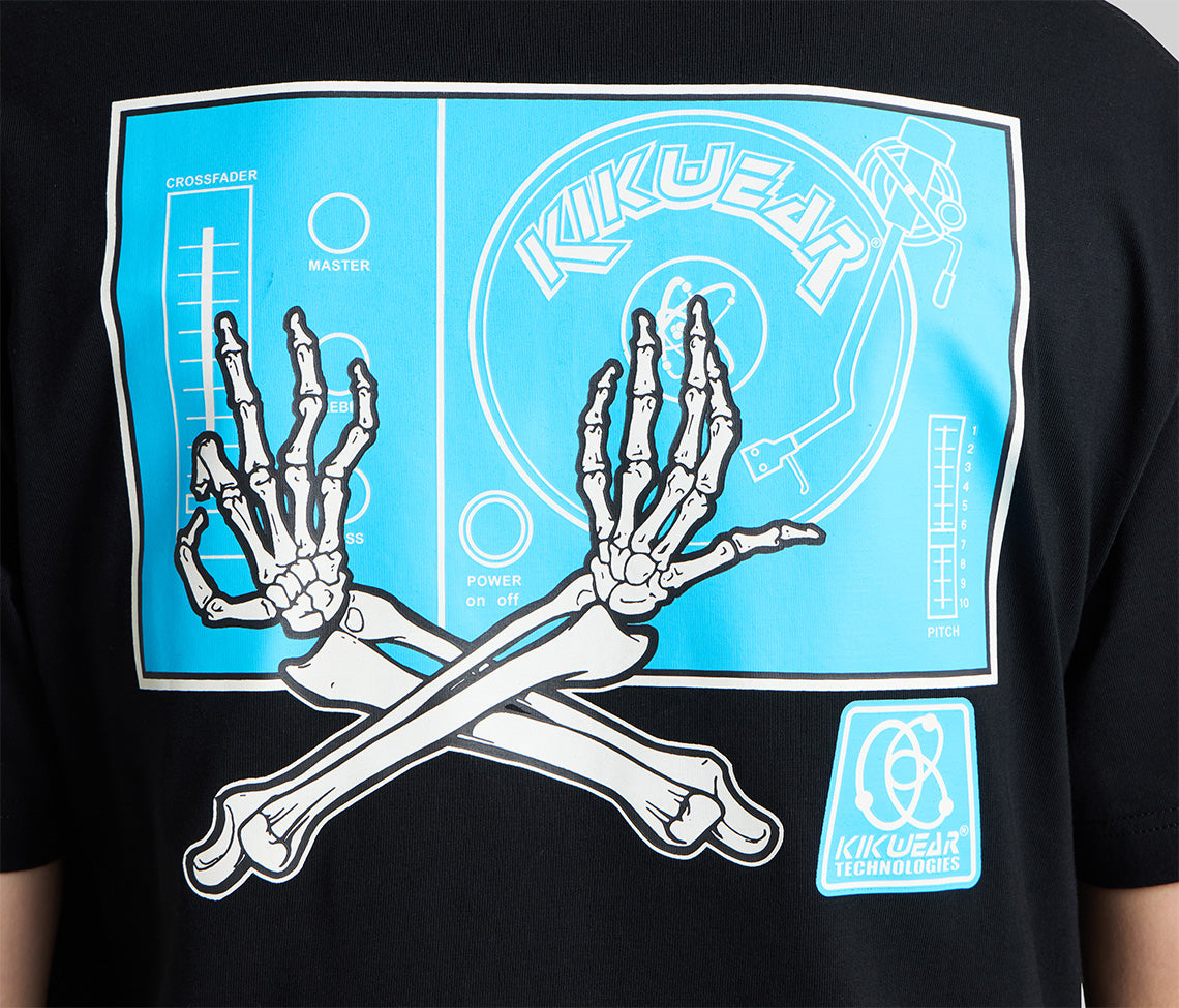 DJ GLOW GRAPHIC TEE - BLACK