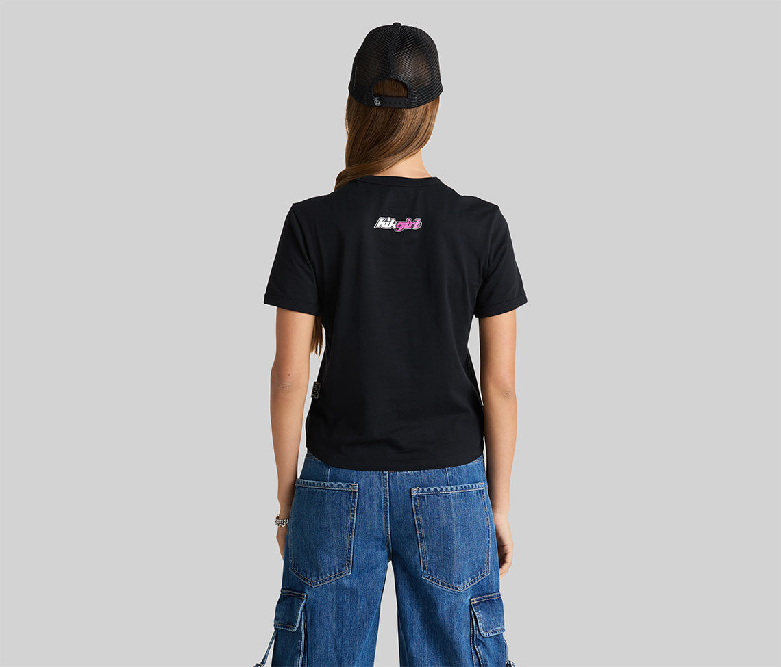 DOUBLE GLOW GRAPHIC TEE - BLACK