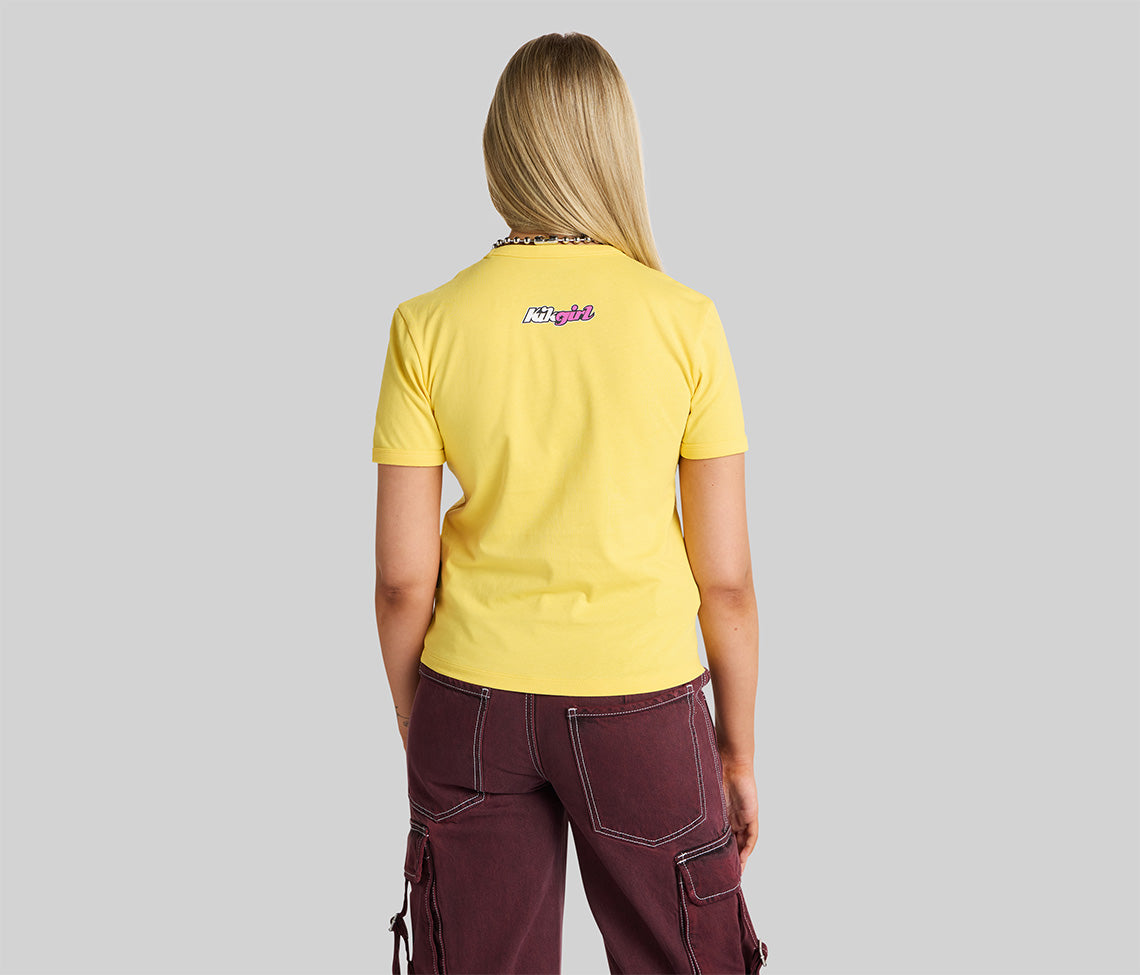 DOUBLE GLOW GRAPHIC TEE - YELLOW