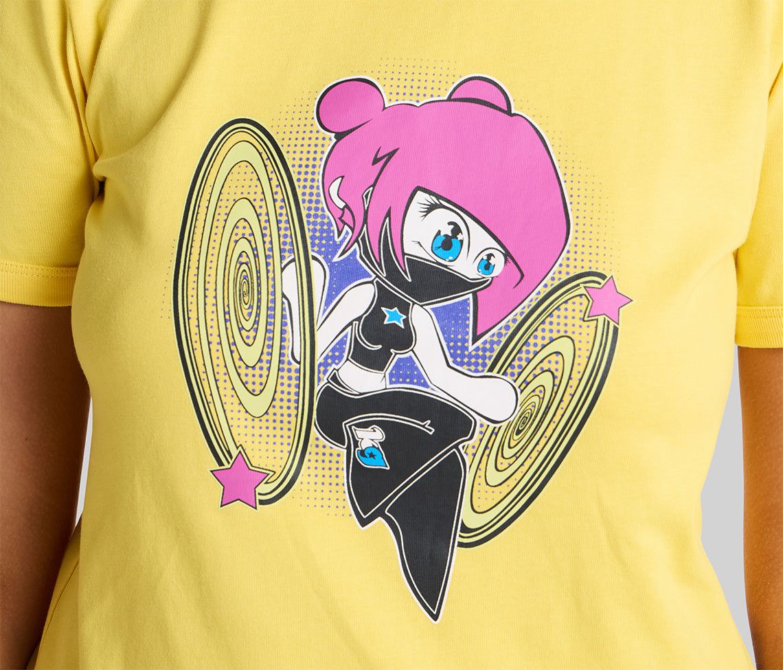 DOUBLE GLOW GRAPHIC TEE - YELLOW