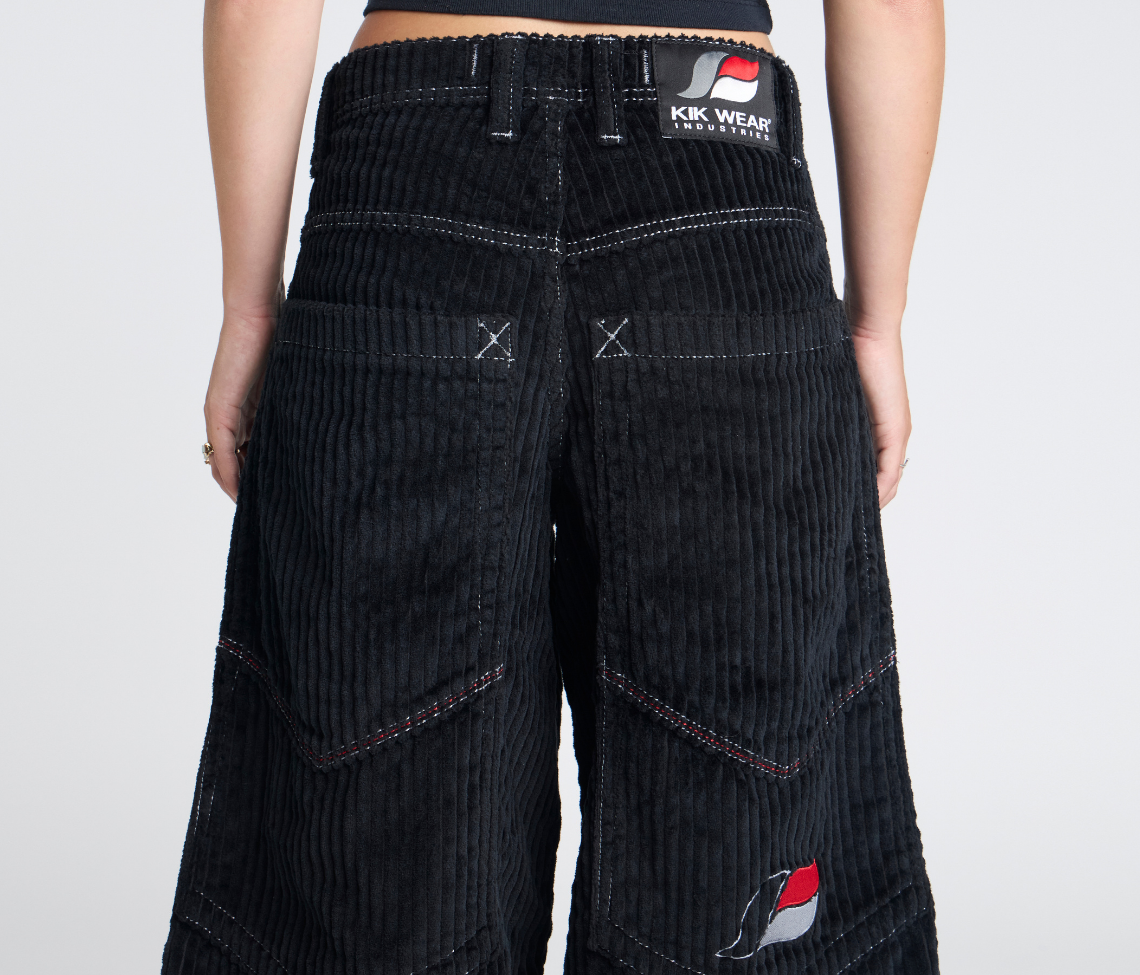 W SUPREME KORDZ 26" 3-WALE CORDUROY BLACK