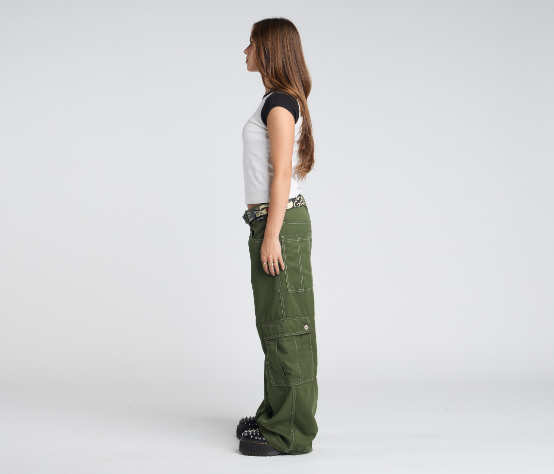 W HYDRO CHILL MICROSUEDE CARGO 23" ARMY GREEN