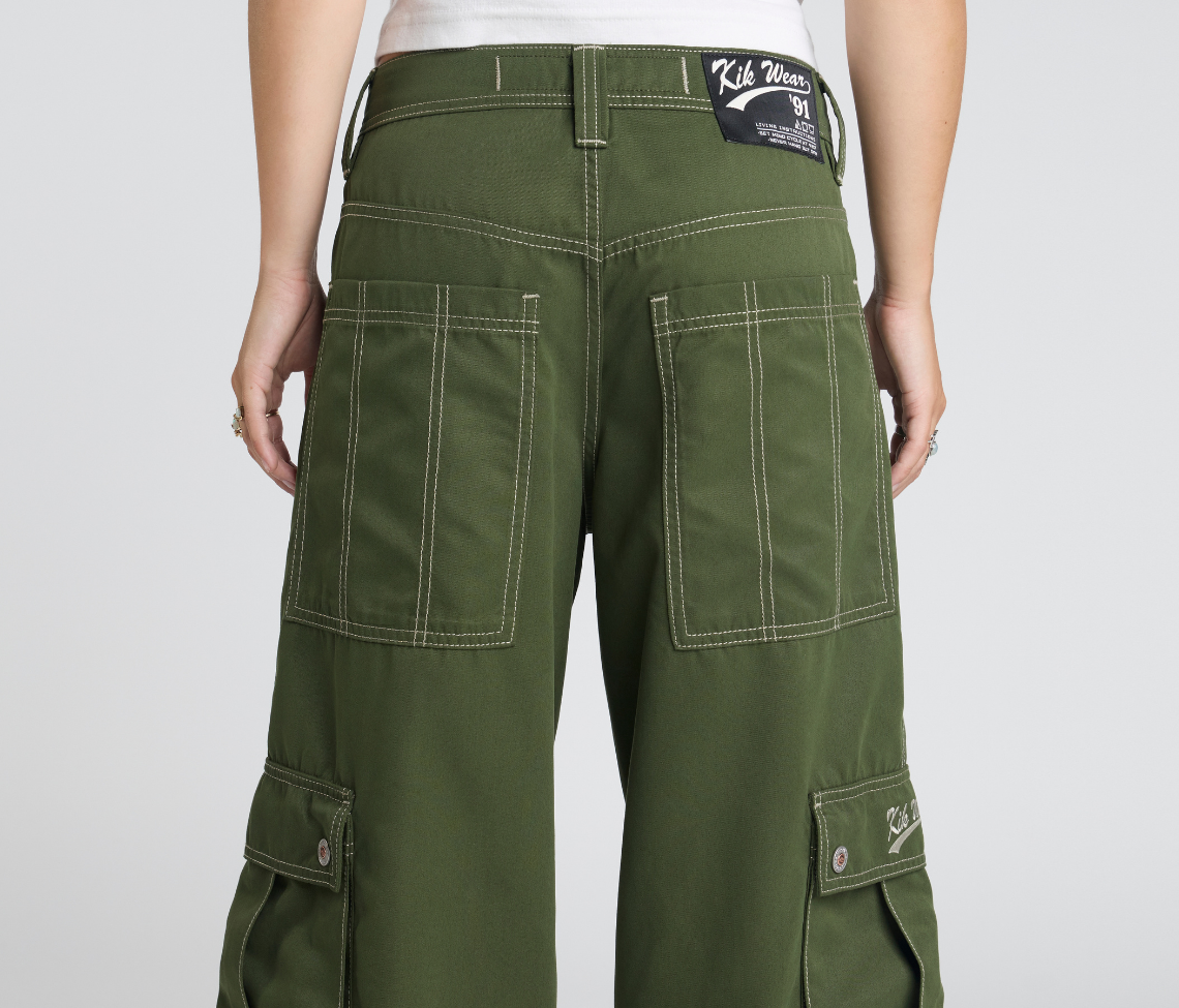 W HYDRO CHILL MICROSUEDE CARGO 23" ARMY GREEN