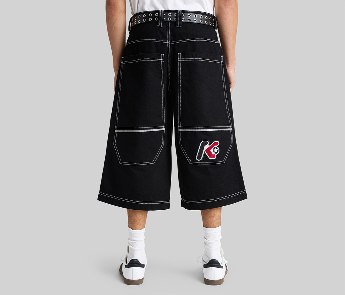 REFLEKTOR JORT 18" INSEAM SUPER BLACK RINSE