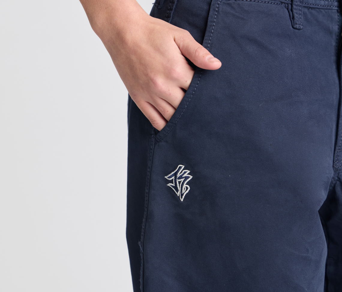 W OLD SKOOL 24" NAVY CHINO