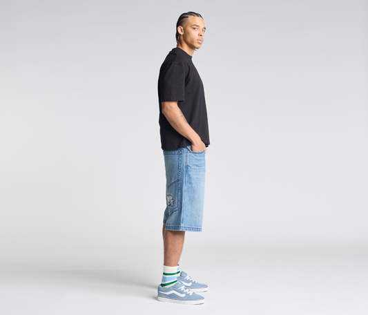 SUPREME GRAFFITI JORT 15" INSEAM 90s MEDIUM WASH
