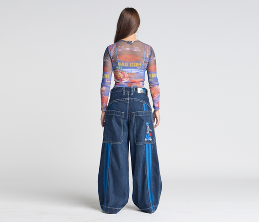 W KRAZY KLOWN 28" AZUL DARK WASH