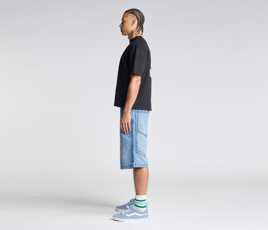SUPREME GRAFFITI JORT 15" INSEAM 90s MEDIUM WASH