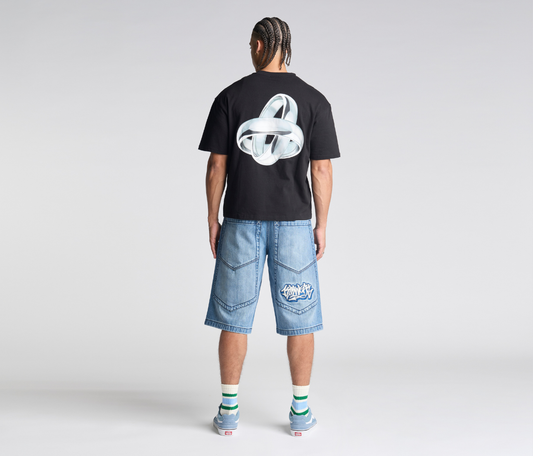 SUPREME GRAFFITI JORT 15" INSEAM 90s MEDIUM WASH