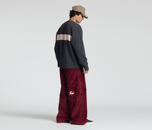 SUPREME KORDZ 26" 3-WALE CORDUROY BURGUNDY