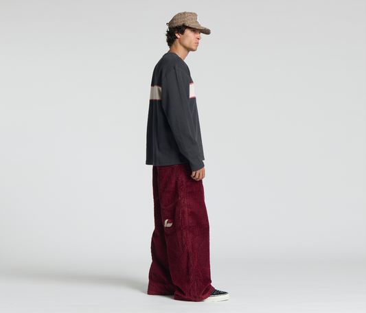 SUPREME KORDZ 26" 3-WALE CORDUROY BURGUNDY
