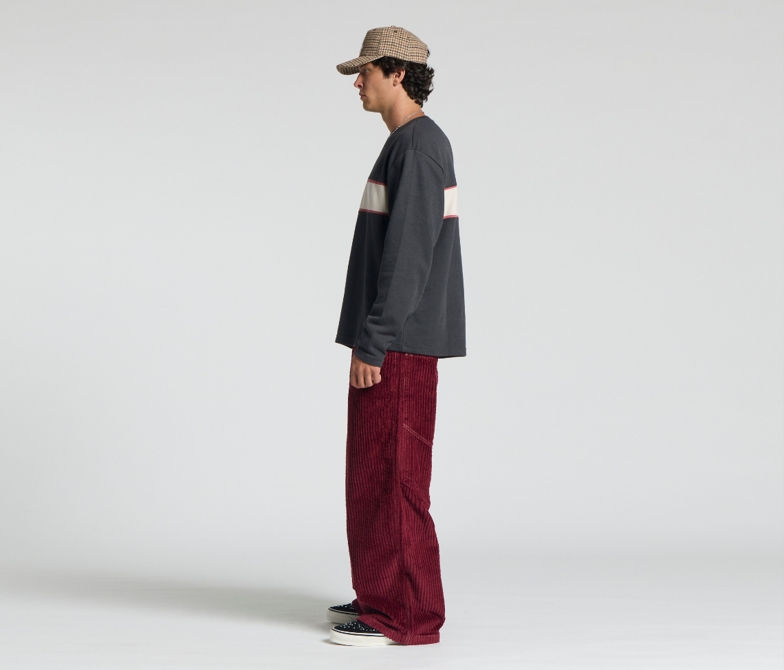 SUPREME KORDZ 26" 3-WALE CORDUROY BURGUNDY