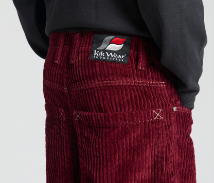 SUPREME KORDZ 26" 3-WALE CORDUROY BURGUNDY
