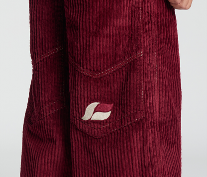W SUPREME KORDZ 26" 3-WALE CORDUROY BURGUNDY