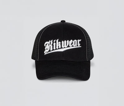 OLD ENGLISH DENIM TRUCKER CAP BLACK