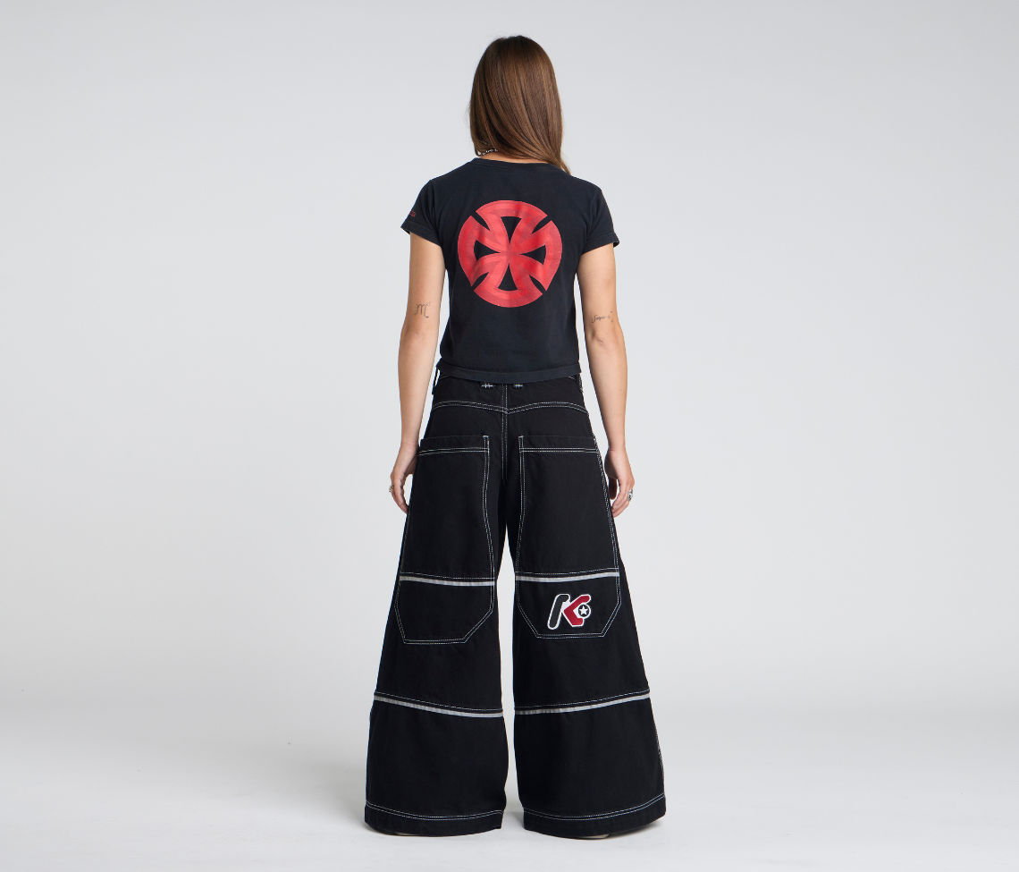W 1836 REFLEKTOR 36" WIDE LEG SUPER BLACK RINSE