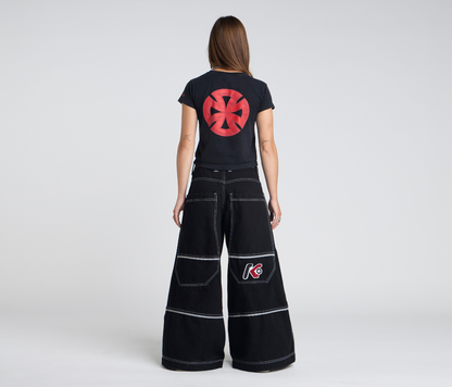 W 1836 REFLEKTOR 36" WIDE LEG SUPER BLACK RINSE