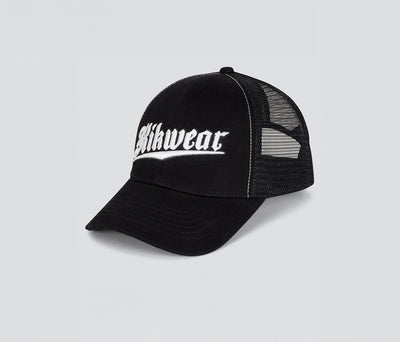 OLD ENGLISH DENIM TRUCKER CAP BLACK