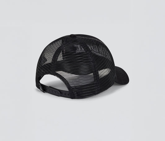 OLD ENGLISH DENIM TRUCKER CAP BLACK