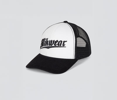 OLD ENGLISH DENIM TRUCKER CAP WHITE