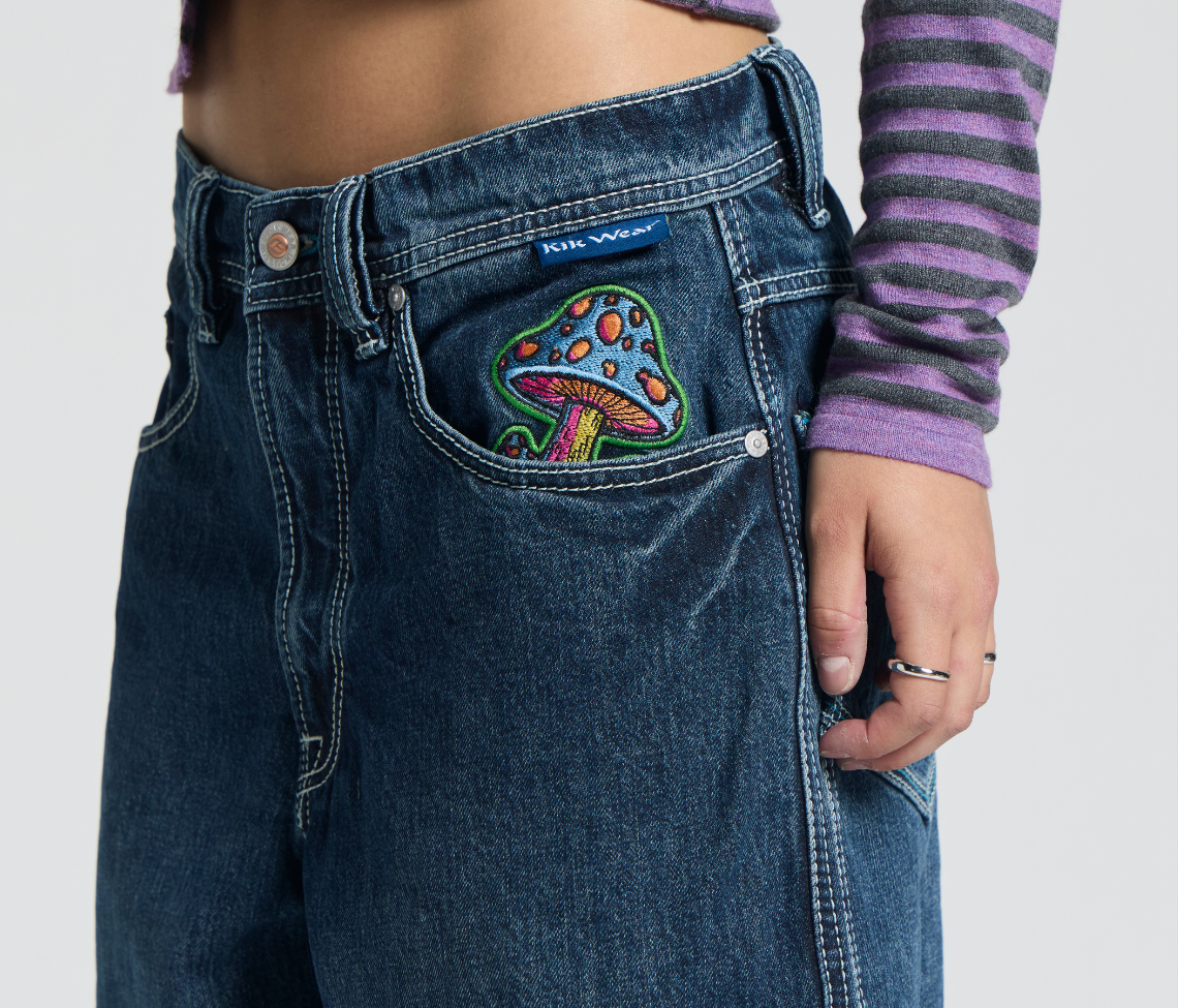 W SUPREME MAGIC MUSHROOM 26" AZUL DARK WASH