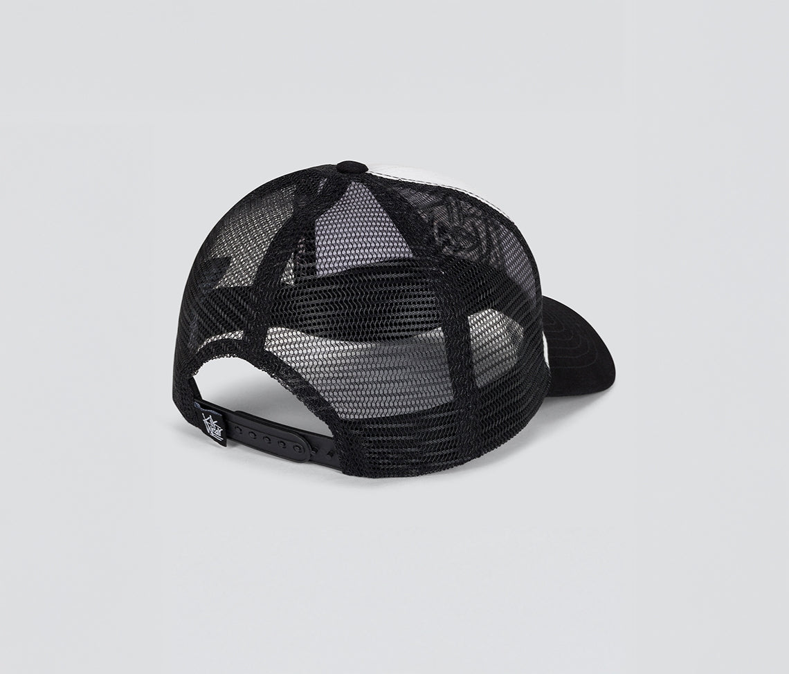 TRADEMARK DENIM TRUCKER CAP