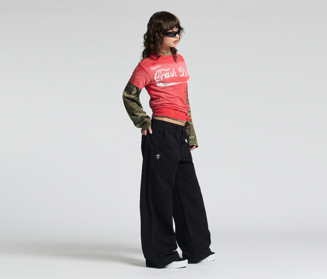 W OLD SKOOL 24" BLACK CHINO