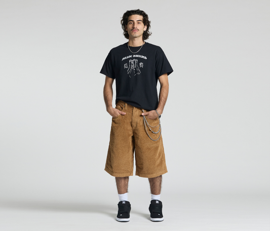GRAFFITI CORDUROY SHORT 15" INSEAM TOBACCO