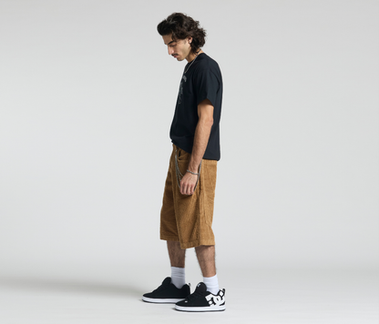 GRAFFITI CORDUROY SHORT 15" INSEAM TOBACCO