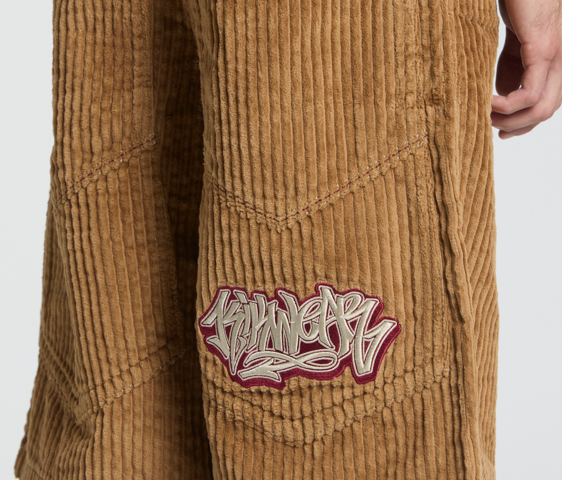 GRAFFITI CORDUROY SHORT 15" INSEAM TOBACCO