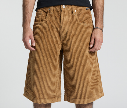 GRAFFITI CORDUROY SHORT 15" INSEAM TOBACCO