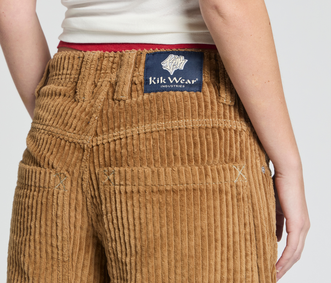 W GRAFFITI CORDUROY SHORT 15" INSEAM TOBACCO