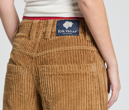 W GRAFFITI CORDUROY SHORT 15" INSEAM TOBACCO