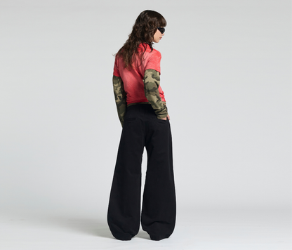 W OLD SKOOL 24" BLACK CHINO