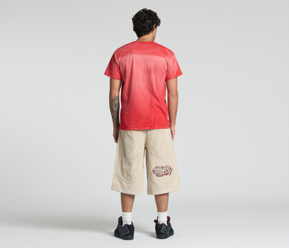 GRAFFITI CORDUROY SHORT 15" INSEAM KHAKI