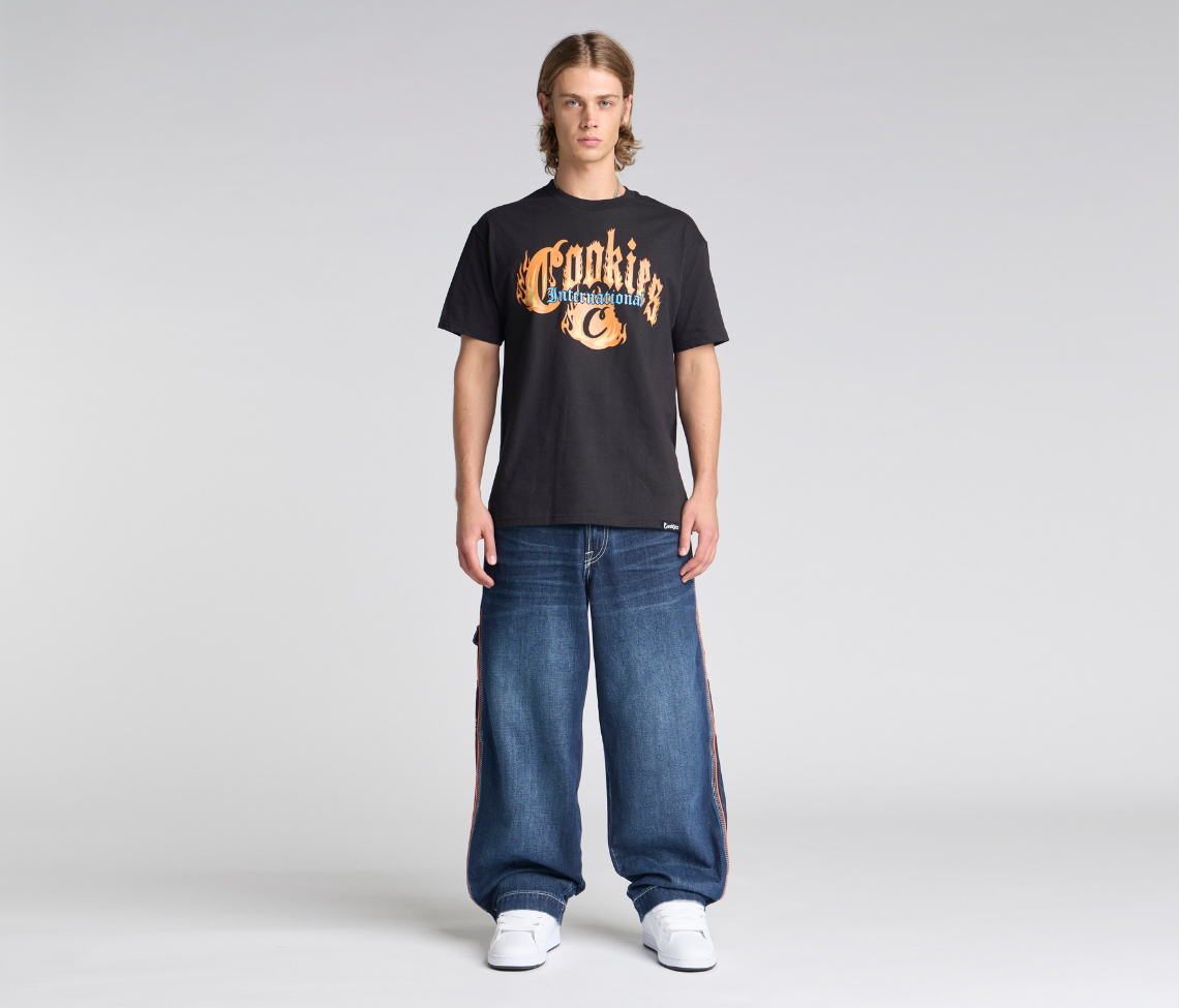 KIKWEAR X FLAMEHEAD CARPENTER 22" AZUL DARK WASH