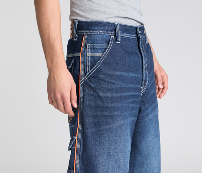 KIKWEAR X FLAMEHEAD CARPENTER 22" AZUL DARK WASH