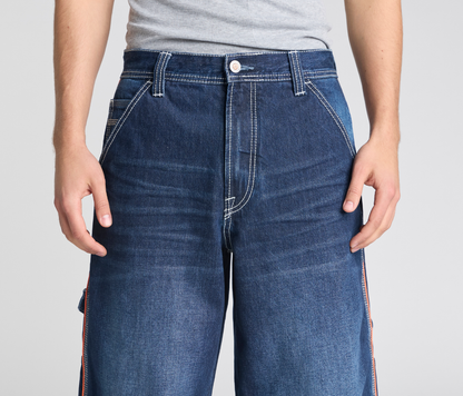 KIKWEAR X FLAMEHEAD CARPENTER 22" AZUL DARK WASH