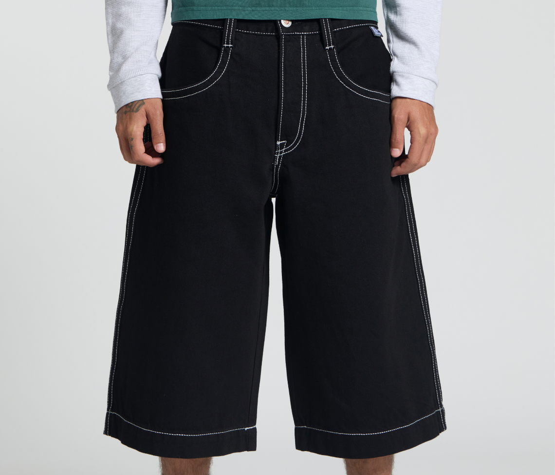 EVIL KLOWN JORT 18" INSEAM SUPER BLACK RINSE