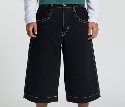 EVIL KLOWN JORT 18" INSEAM SUPER BLACK RINSE